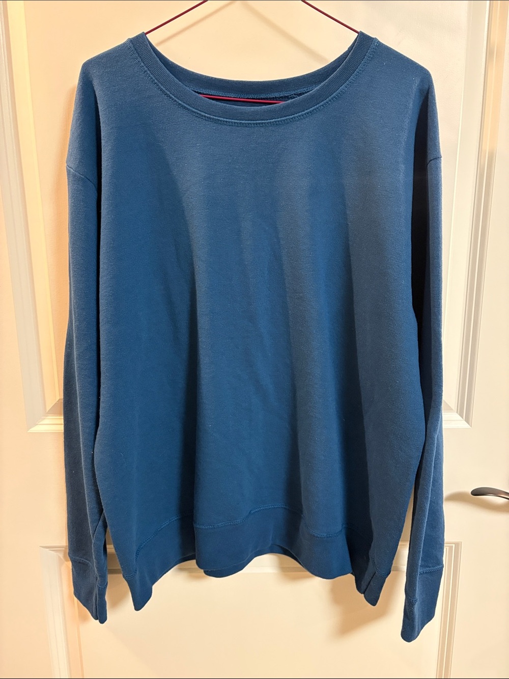 HANES Men's Teal Blue Crewneck Sweatshirt